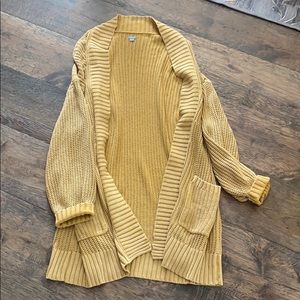 Golden yellow knit sweater
